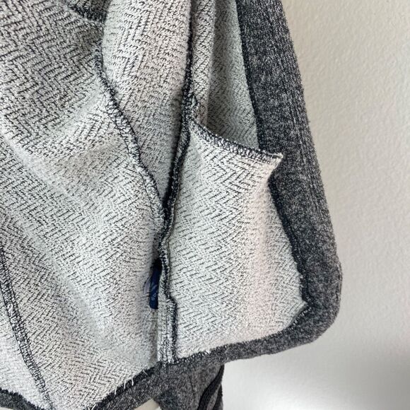 Y2K Tommy Hilfiger Heather Gray Military Knit Jacket XL Open Steampunk Goth Punk - Picture 10 of 12